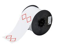 Brady B30-261-7569-CLP2  Vinyl Film, 3.000" x 4.000" BBP31 2 Color GHS Vinyl Tape - 2 Diamond (1 Roll of 270 Labels )