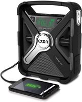 Eton Emergency Weather Radio Bluetooth, 2000 mAh Rechargeable Battery, USB, Solar Panel, Charging, LED Flashlight FRX5BT (Renewed)
