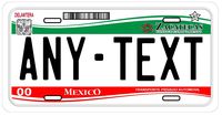 Zacatecas Mexico Placas License Plate