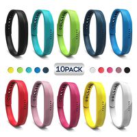 JOMOQ Replacement Bands Compatible for Fitbit Flex 2, Adjustable Breathable Sport Wristbands Silicone Accessories Women Men