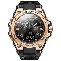 ZGO Watch Titanium Alloy Electronic Watch Special Forces Watch Male Date Multi-Function Sports Waterproof Field Survival Intelligent Tactics Military Men's Machinery Watch (Color : B)