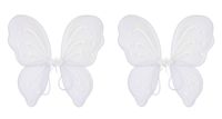 Beistle 60647-W 2 Piece Fairy Wings, White