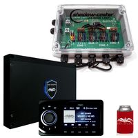 Wet Sounds WS-MC1 & LED Controller Bundle: Marine Media System with Full-Color LCD Display & 4-Zone LED Controller