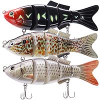 TRUSCEND Fishing Lures 6.8" Saltwater Freshwater Heavy-Duty Metal Jointed Swimbaits Glidebaits Hard Lures Large Fish Lures Fishing Tackle Kits Lifelike