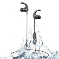 Bluetooth Headset, Wireless Bluetooth Earpiece V5.0 11-12 Hours Talktime Stereo Noise Cancelling Mic, Compatible iPhone Android Cell Phones Driving/Business/Office (Black) ... (Balack)