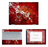 decalrus - Protective Decal Floral Skin Sticker for Google PixelBook (12.3" Screen) case Cover wrap GOpixelbk12-100