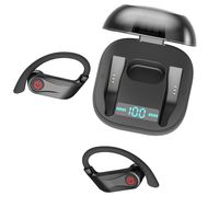 Haotuo Q62 Bluetooth v5.0 Music Earbuds Playing time 8-10Hrs with Charging Box ，You can Enjoy Your Music Without Any Worries in The Sport. (Black)