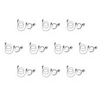 10 Pack BOMMEOW BSE15-H4 C Shape Earpiece Swivel Earhanger for 2 Pin Screw Hytera TC-446S BD502 BD552 RCA Relm