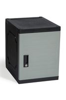 Jink Locker - Lockable Storage Cabinet with Keys, 19" - Great Locking Storage Box Solution for Home, Garage, Office or Outdoor (Gray)