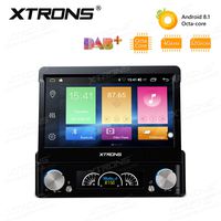 XTRONS Universal Single Din Car Stereo Radio DVD Player Android 8.1 Octa Core 4G RAM 32G ROM 7 Inch Touch Screen GPS Navigation Built-in DSP Head Unit Supports WiFi Bluetooth Backup Camera DVR OBD2