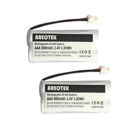 2-Pack BT18433 BT28433 BT184342 BT284342 BT-1011 Replacement Battery for Vtech Cordless Phone CS6209 CS6219 CS6229 DS6151 AT&T CL80100 CL80109 Uniden DCX400 Handse