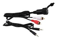 3.5MM AUX Panel Mount Cable - zdyCGTime 3.5mm Extension Mount, Dash Mount, Flush Mount, Panel Mount Cable, for Car, Boat, Motorcycle (1M)