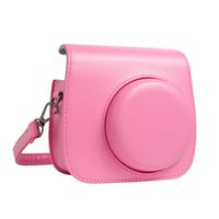 QUEEN3C Mini 9 Camera Case with Adjustable Strap Compatible for Fujifilm Instax Mini 9/8/8+ Instant Film Camera (Pink)
