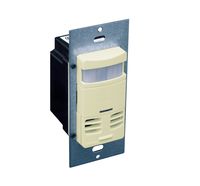 Leviton OSSMT-MDI Ultrasonic/Infrared Wall Switch Sensor, Ivory
