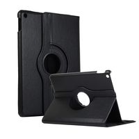 iPad 7th Generation 10.2 Inch Case, 360 Degree Rotating PU Leather Multi-Angle Stand Protective Folio Cover Case for 2019 Model iPad 10.2 Inch 7th Gen - Black