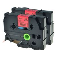 NineLeaf 2 Pack Black on Red Label Tape 3/4 inch Compatible for Brother TZ 441 TZe 441 use for P-Touch PT-D400 PT-D450 PT-D600 PT-P700 PT-P750W Printer