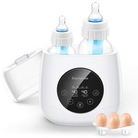 【Upgraded】Fast Baby Bottle Warmer for Breast Milk, Elechomes 6 in 1 Steam Sterilizer & Baby Food Heater with LCD Display Accurate Temperature Control and Food Defrost, Thermostat Warmer, BPA-Free