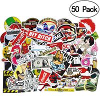 Breezypals Stickers, Laptop Stickers Car Motorcycle Bicycle Luggage Decal Graffiti Patches Skateboard Sticker Pack (50 Pcs)