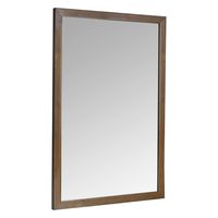 AmazonBasics Rectangular Wall Mirror 24" x 36" - Standard Trim, Walnut