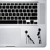 StickAny Palm Series Palm Tree Rows Sticker for Macbook Pro, Chromebook, and Laptops (Black)