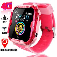 4G Smart Watch for Kids GPS Tracker - Boys Girls Smartwatch Phone with SOS Digital Watch Wi-Fi Calling Voice Video Chat Camera Alarm Clock Pedometer Fitness Tracker Games for Children