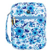 G-LEAF Bible Cover Case/Book Cover Floral Pattern with Handle Fits for Standard Size Bible,7.5x10x2.5 in