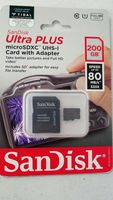 SanDisk 200 GB Ultra Plus Micro SDXC UHS-I Card with Adapter SDSQUSC-200G-AWCIA