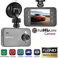 Dash Cam 1080P Full HD Car DVR Dashboard Camera, Driving Recorder with 2.2 Inch LCD Screen, K6000 Super Wide-Angle Night Vision, Photo, Video, Recording, Playback View, Loop Recording