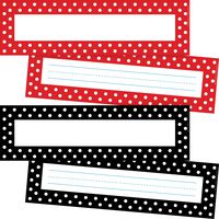 Barker Creek Dots Desktag/Bulletin Board Sign Set (LL1426)