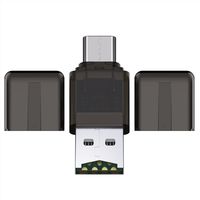 BC Master USB Type-C Card Reader to Micro SD Reader Flash Memory Card Reader for New MacBook, ChromeBook Pixel, Nexus 5X 6P, LG G5, Nintendo Switch