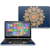 Mightyskins Skin Compatible with Hp Pavilion X360 14" (2017) - Summer Mandala | Protective, Durable, and Unique Vinyl Decal Wrap Cover | Easy to Apply, Remove, and Change Styles | Made in The USA