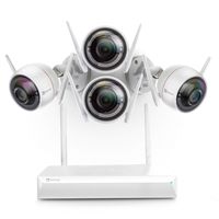 EZVIZ All-in-One Wi-Fi Security System - 1080P Surveillance Cameras with Built-in Siren, Two-Way Talk, Strobe Light and 4-Channel Wi-Fi NVR with Built-in 1TB Hard Drive