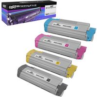 Speedy Inks Compatible Toner Cartridge Replacement for Okidata C610 (1 Black, 1 Cyan, 1 Magenta, 1 Yellow, 4-Pack)