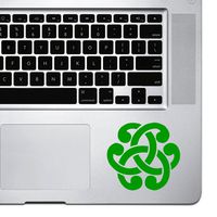 StickAny Palm Series Celtic Knot Sticker for MacBook Pro, Chromebook, and Laptops (Green)