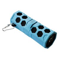 AquaSound Waterproof Bluetooth Speaker with Micro SD Card Slot and Aux Port, Aqua Blue
