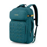 Gonex Travel Backpack 17 inch Laptop Backpack Computer Daypack Bookbag Carry On Bag for Men Women for School College Work Office Business Trip Travel with Detachable Shoulder Straps 30L Greenish Blue