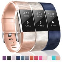 Humenn Bands Compatible with Fitbit Charge 2, 3 Pack Classic & Special Edition Replacement Bands for Fitbit Charge 2, Women Men