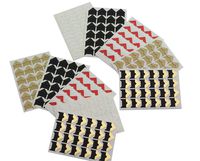 RuiLing 10 Sheets Photo Corner Stickers 5 Pure Color Assorted Colorful DIY Handmade Sticker Scrapbook Paper Photo Corner Protectors Albums Frame Picture Decoration (24pcs/Sheet)