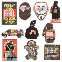Water Bottle Sticker Pack of 10 Stickers, Waterproof Laptop Sticker,Cool Sticker Dope for Phone, Car,MacBook,PS4,Xbos, Motorcycle, Bicycle,DIY Styling Vinyl Decal Home Decor (10pcs)