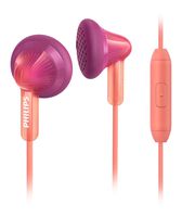 Philips SHE3015PH in-Ear Headphones with Mic (Flexi Grip, Answer Button) - Salmon
