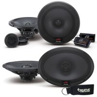 Alpine R-Series Bundle - A pair of R-S65C 6.5 Inch Component 2-Way Speakers & pair of R-S69 6x9 Coaxial Speakers