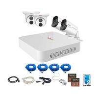REVO America Ultra 2TB HDD 4 Cameras 8 CH IP Video Surveillance System, White (RU82T2IB2I-2T)