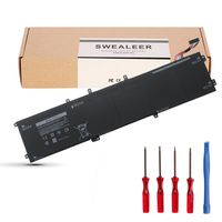 SWEALEER 6GTPY Laptop Battery Compatible with Dell XPS 15 9560 9550 Precision 5510 5520 M5520 Replacement for 5XJ28 i7-7700HQ 5D91C Laptop [Li-ion 6 Cell 11.4V 97Wh 18 Months Warranty 6GTPY]