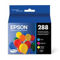 Epson T288120-BCS DURABrite Ultra Black and Color Combo Pack Standard Capacity Cartridge Ink
