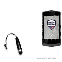 Project Freedom Sentry Stylus Pen, BoxWave [Mini Capacitive Stylus] Small Rubber Tip Capacitive Stylus Pen for Project Freedom Sentry - Jet Black