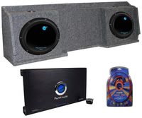 2) Planet Audio AC12D 12" Subs + Chevy Silverado Ext '99-06 Box + Amp + Wiring