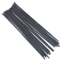 25-Pack Heavy Duty 8 Inches (40lbs) Zip Cable Tie Down Strap Wire UV Black Nylon Wrap