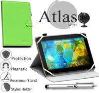 Navitech Green Faux Leather Case Cover with Stand Compatible with The Fire HD 10 Tablet, 10.1'' HD Display