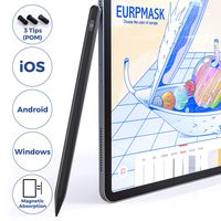 Stylus Pens for Touch Screens, EURPMASK Fine Point Stylist Pen Compatible for iPhone iPad Pro and Other Capacitive Screen Devices, Active Stylus Pen for Drawing and Handwriting (iOS/Android/Windows)