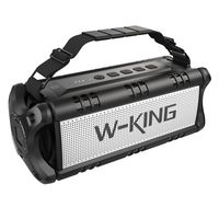 50W(70W Peak) Wireless Bluetooth Speakers Built-in 8000mAh Battery Power Bank, W-KING Outdoor Portable Waterproof TWS Speaker, Powerful Rich Bass Loud Stereo Sound for Party/Camping/Gym/Phone Charging